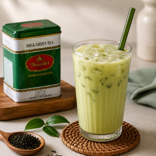 Thai Iced Green Tea 💚.