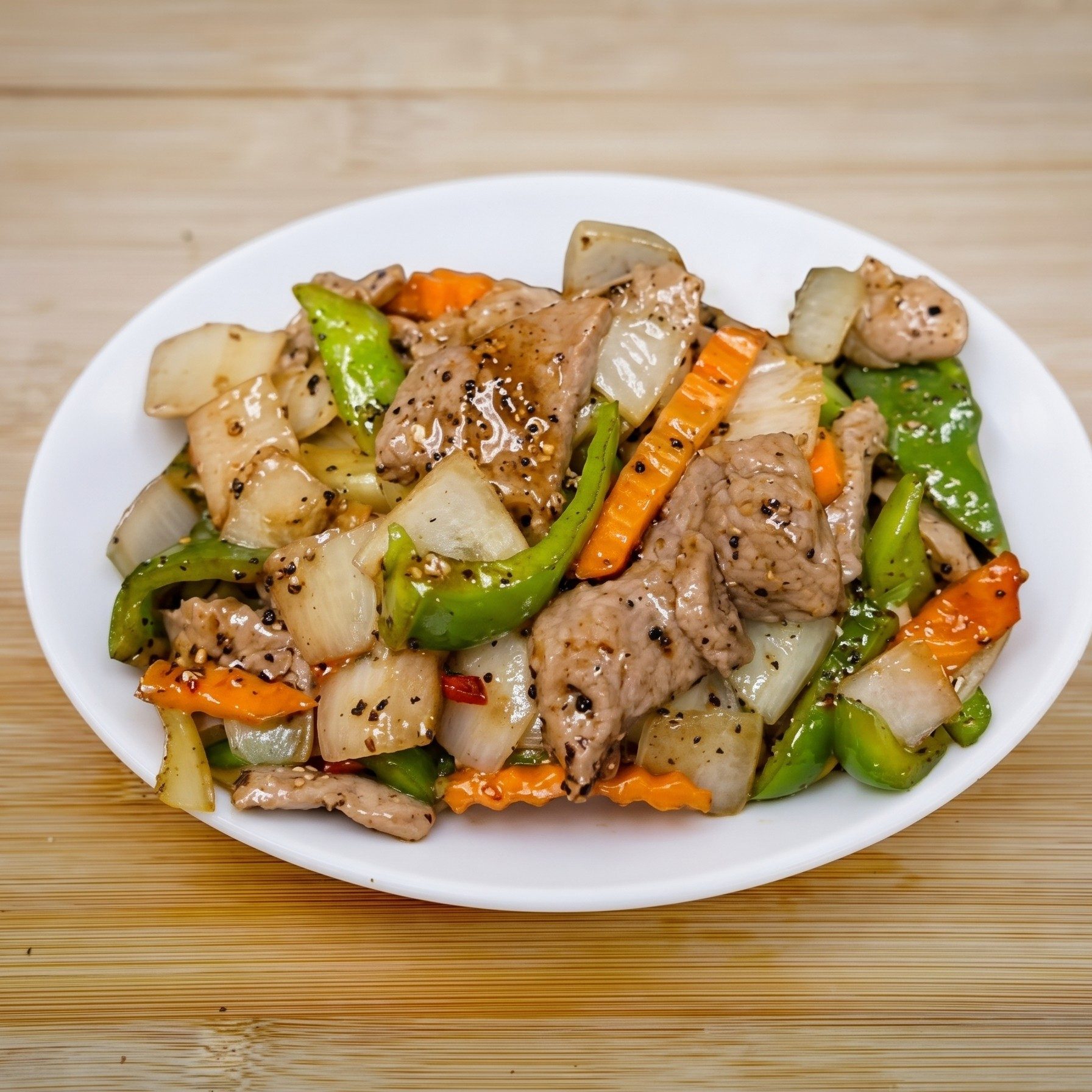 Beef with Black Pepper.
