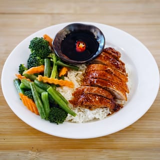 Roasted Duck Over Rice