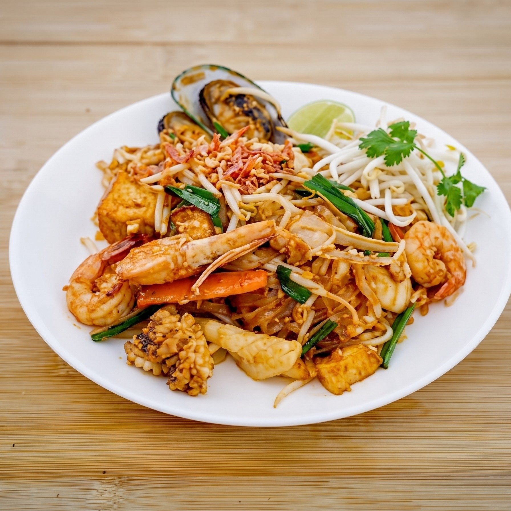 Pad Thai Seafood.